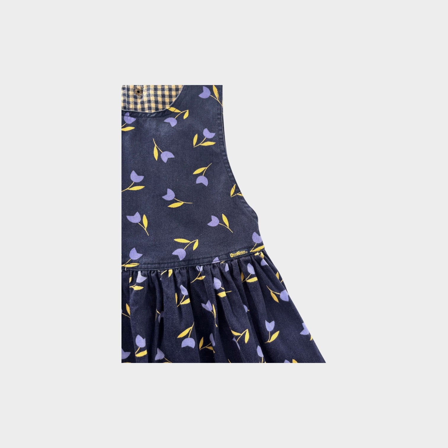 Vintage Oshkosh B'Gosh Navy Denim Dress, Size 7