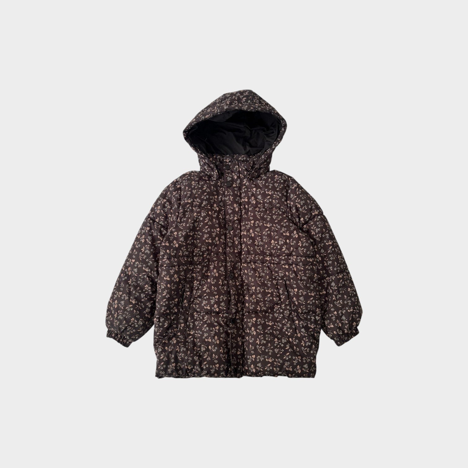 Rylee & Cru Floral Puffer Jacket, Size 7-8