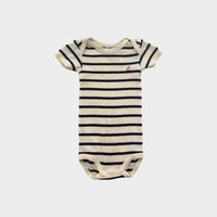 Petit Bateau Stripe Bodysuit, Size 000