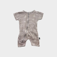 Hux Grey Bear Onesie, Size 000