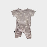 Hux Grey Bear Onesie, Size 000