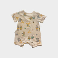 Purebaby Beach Animals Romper, Size 0000
