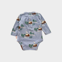 Tiny Cottons Woodland Cabin Bodysuit, Size 000
