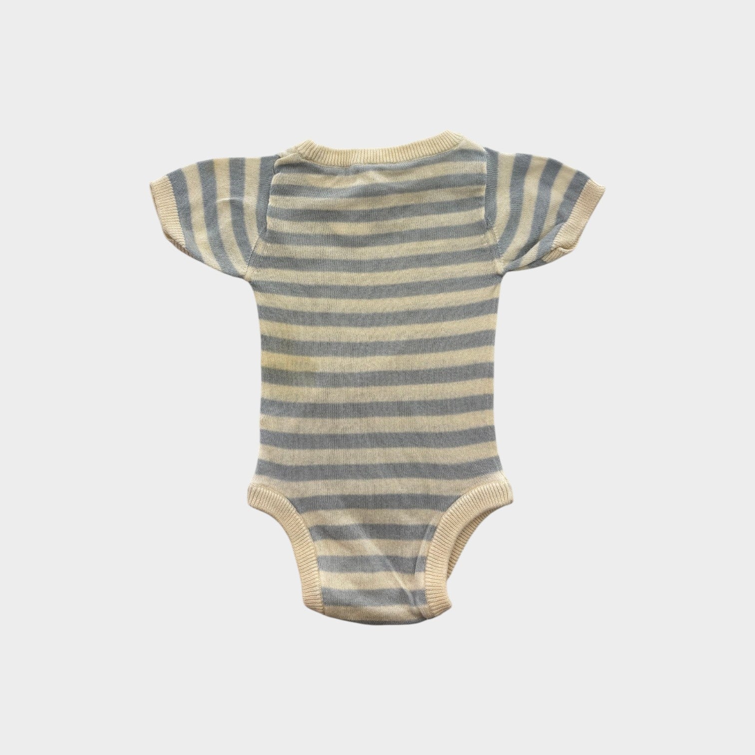 Nature Baby Striped Knit Romper, Size 000