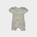 Purebaby Striped Shortie Onesie, Size 000