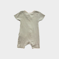 Purebaby Striped Shortie Onesie, Size 000