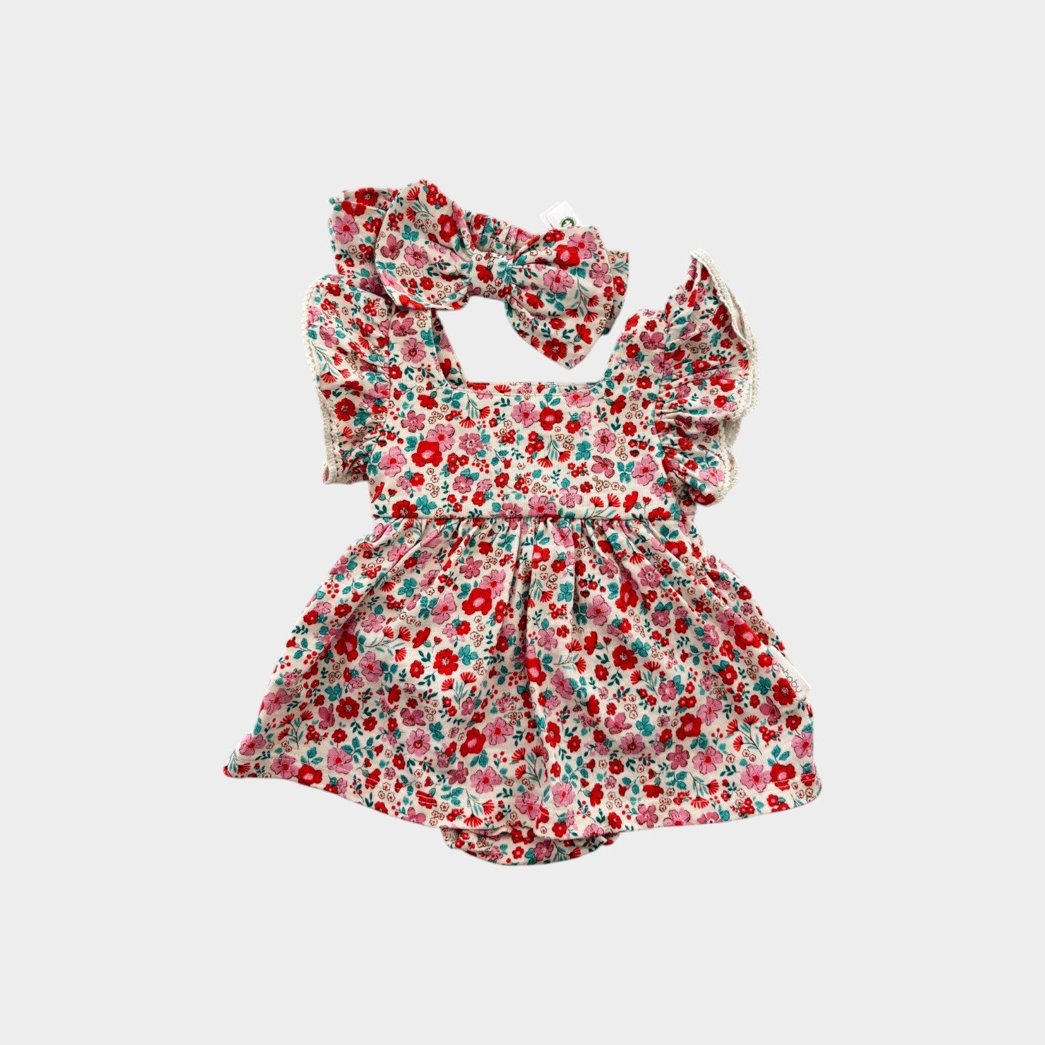 Purebaby Floral Dress & Headband Set, Size 0000