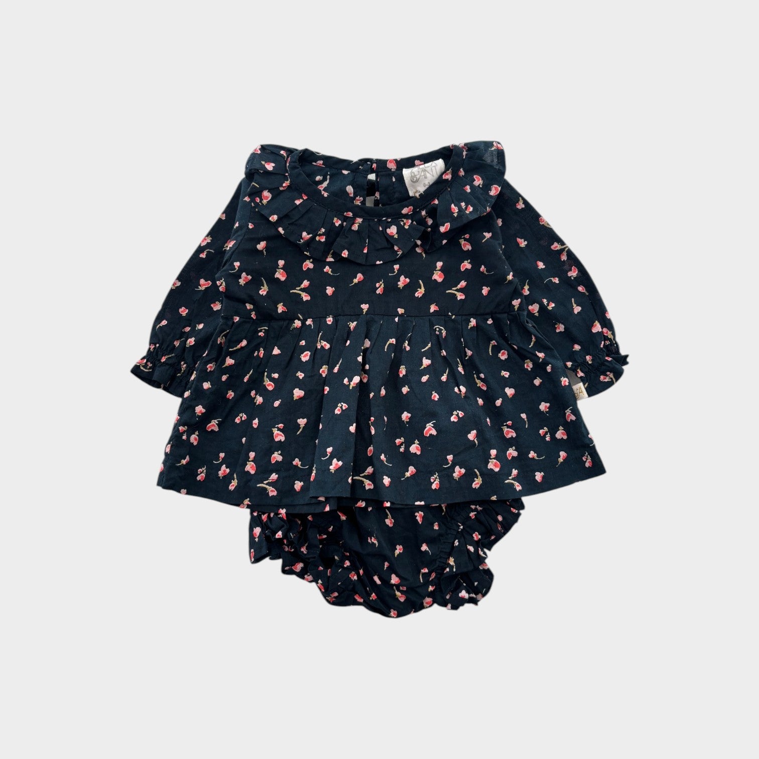 Alex & Ant Floral Blouse and Bloomers Set, Size 000