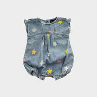 Gap Denim Stars Romper, Size 000