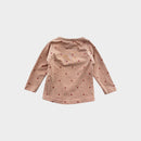 The Rest Hearts Long Sleeve Top, Size 000
