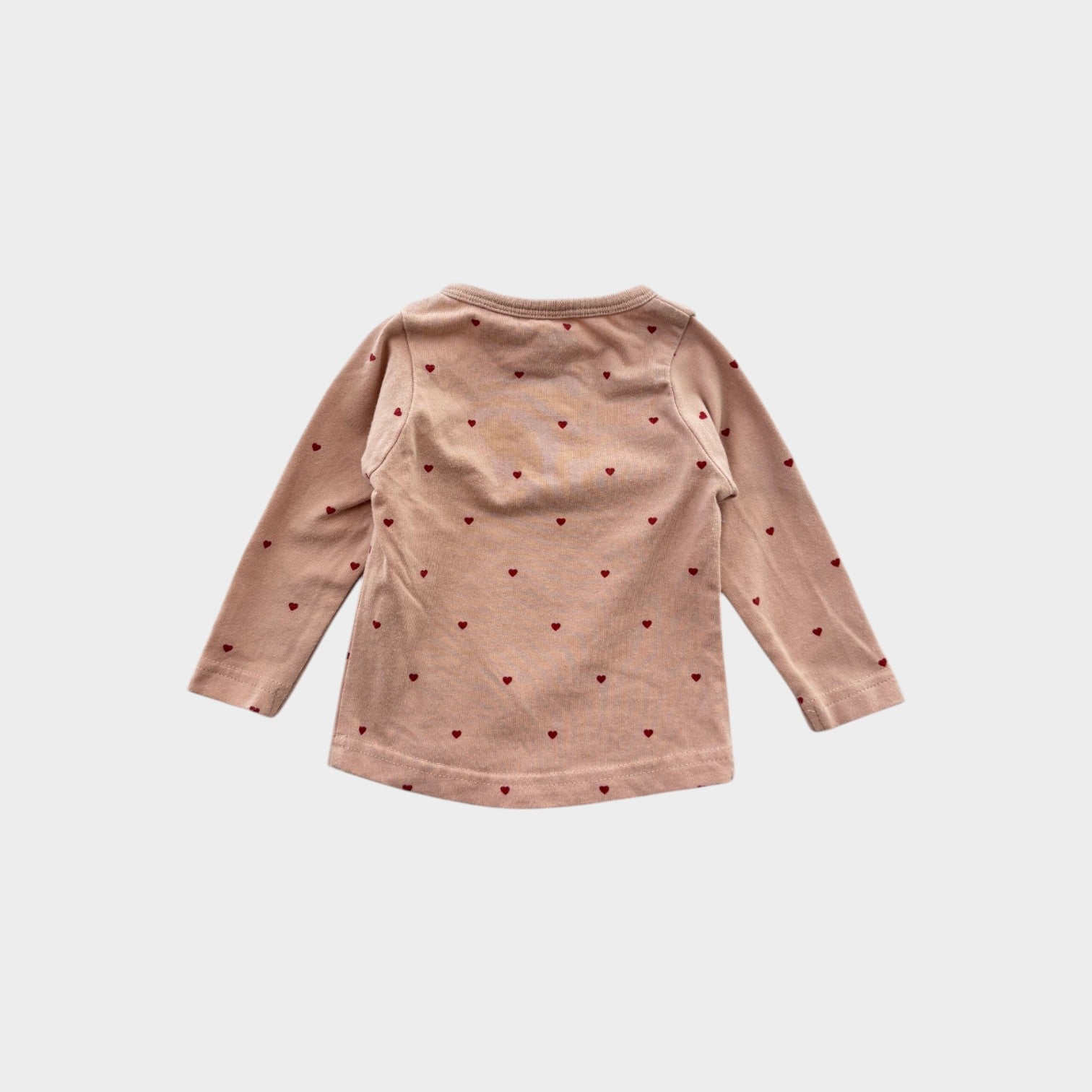 The Rest Hearts Long Sleeve Top, Size 000