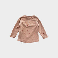 The Rest Hearts Long Sleeve Top, Size 000