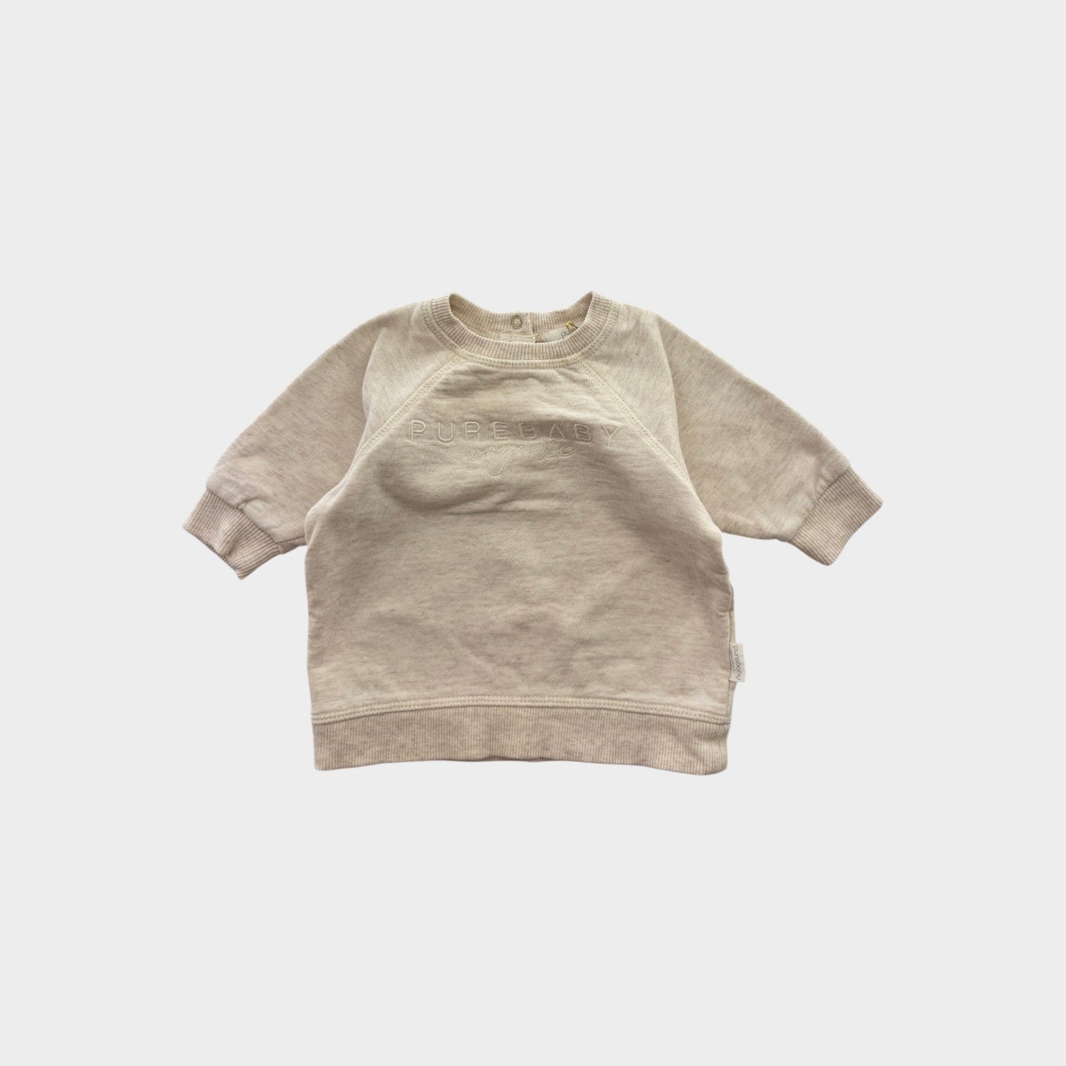 Purebaby Cream Sweater, Size 000