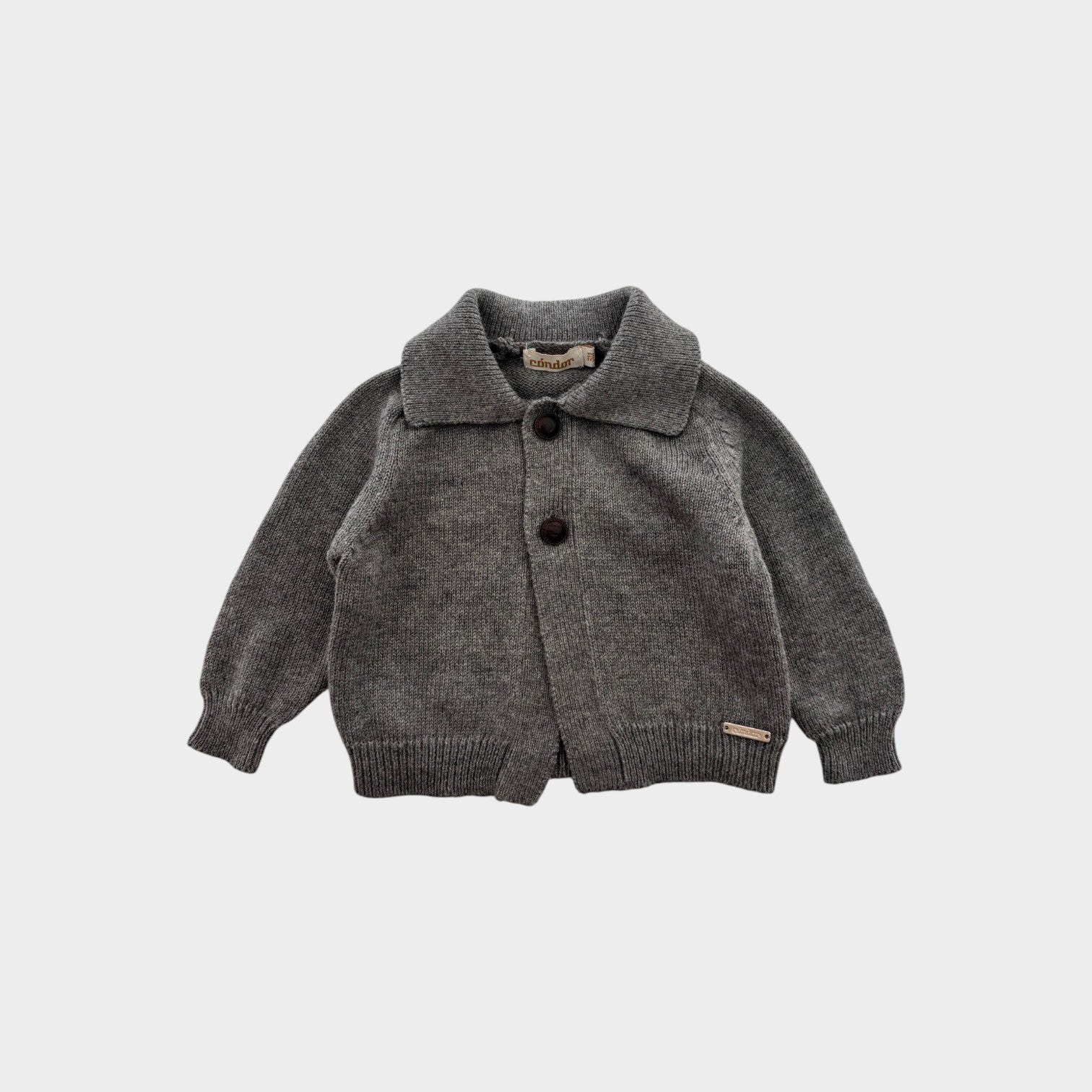 Condor Grey Knit Cardigan, Size 000