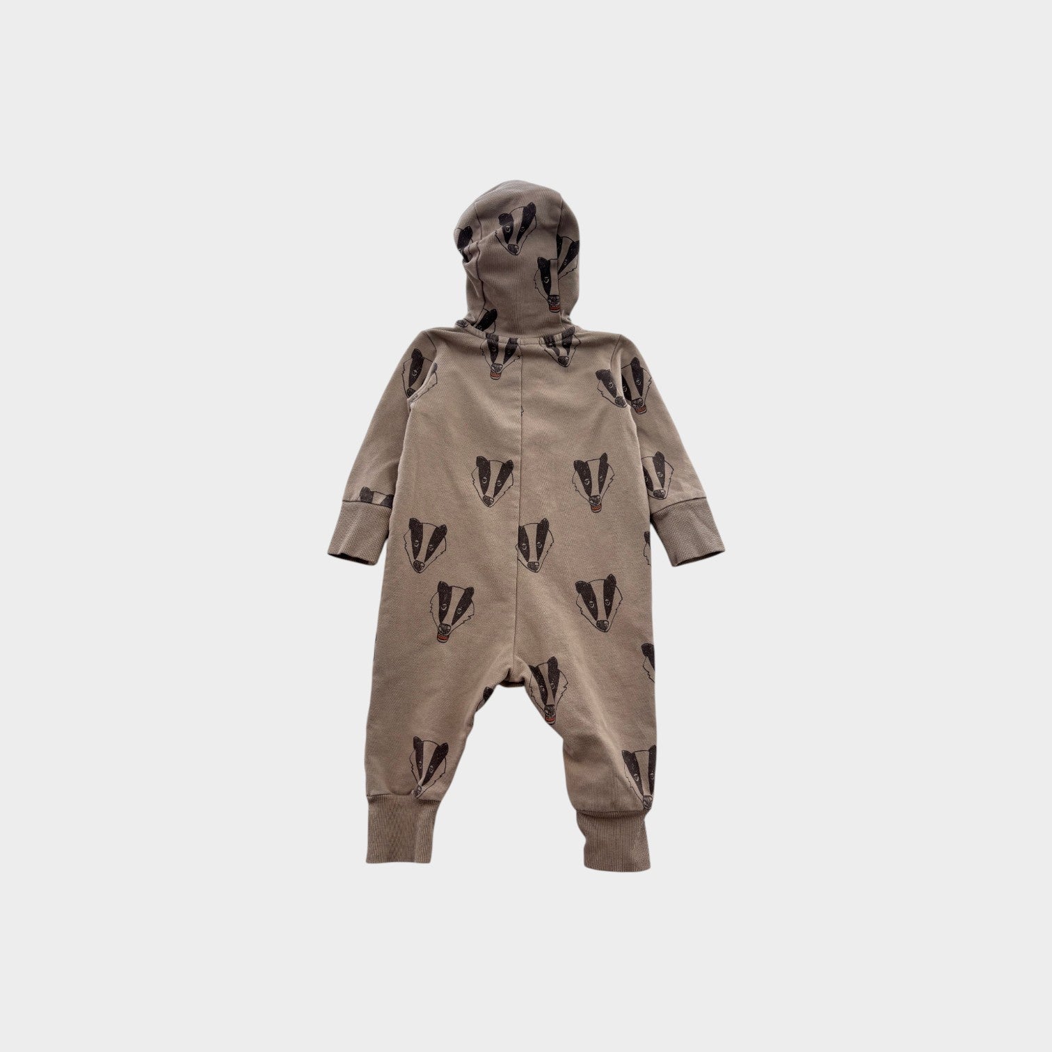 Mini Rodini Badger Print Onesie, Size 000