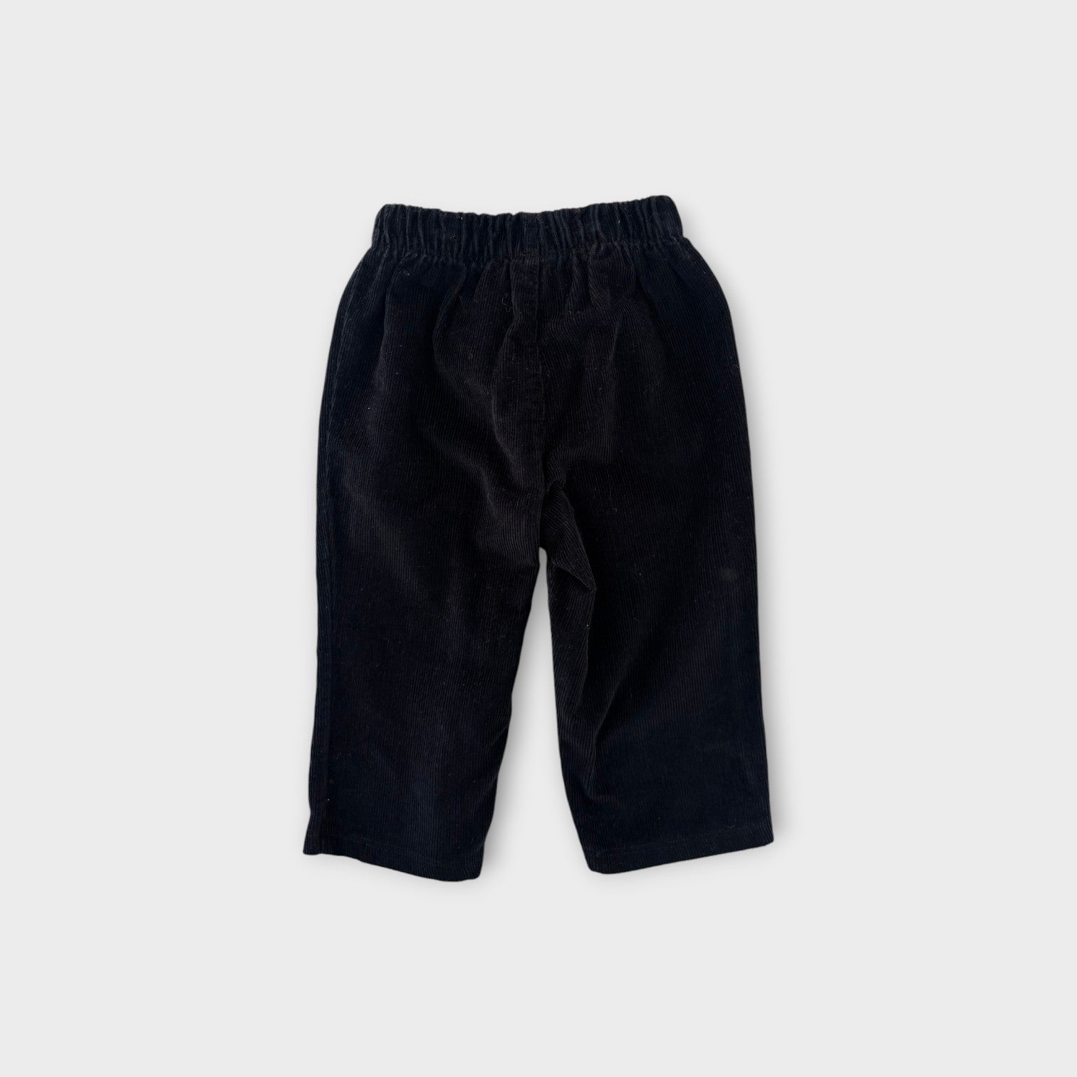 Petit Lem Black Corduroy Pants, Size 00-0