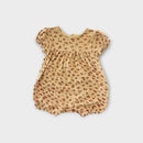 Purebaby Leopard Terry Romper, Size 00