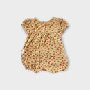 Purebaby Leopard Terry Romper, Size 00