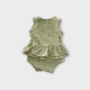 Wilson & Frenchy Pear Frill Romper, Size 00