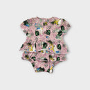 Milky Patterned Frill Bodysuit, Size 00