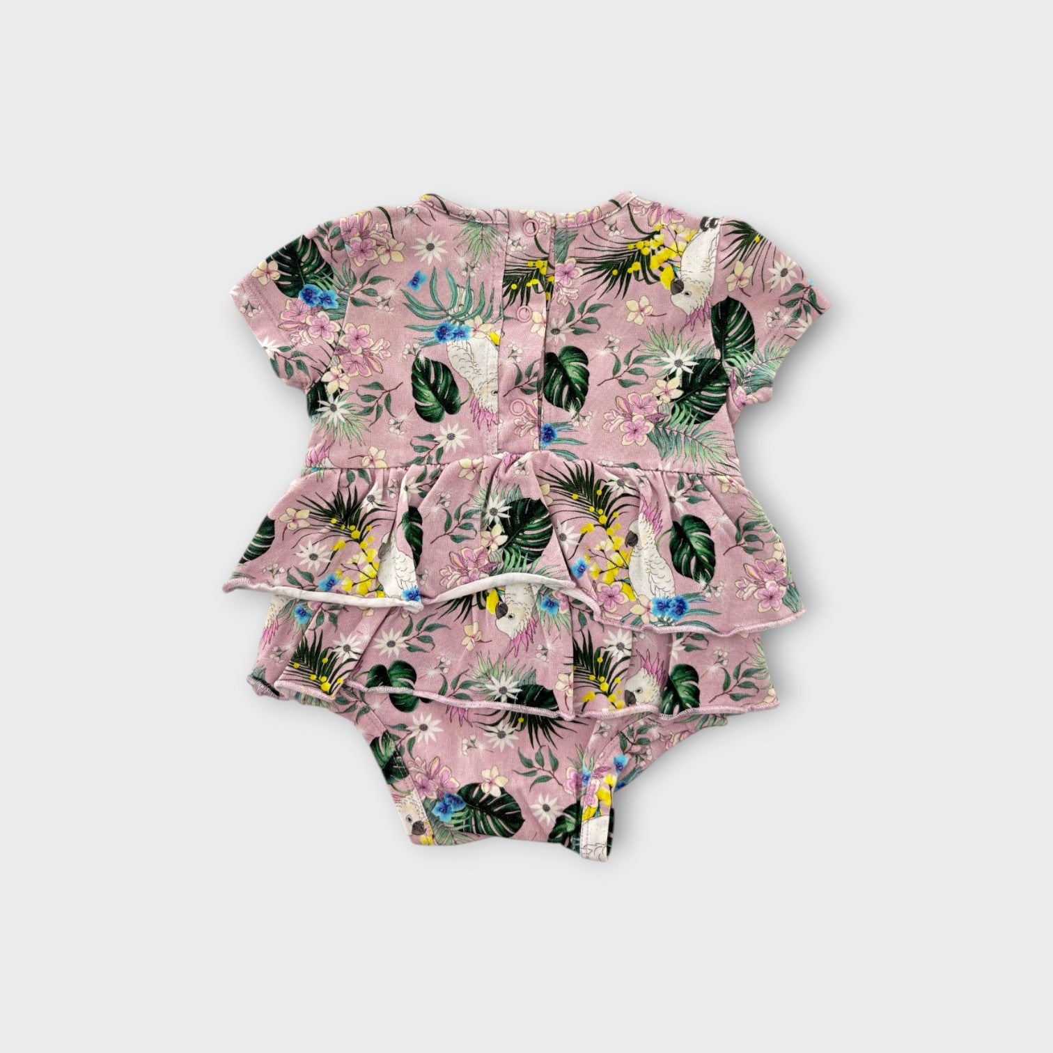 Milky Patterned Frill Bodysuit, Size 00