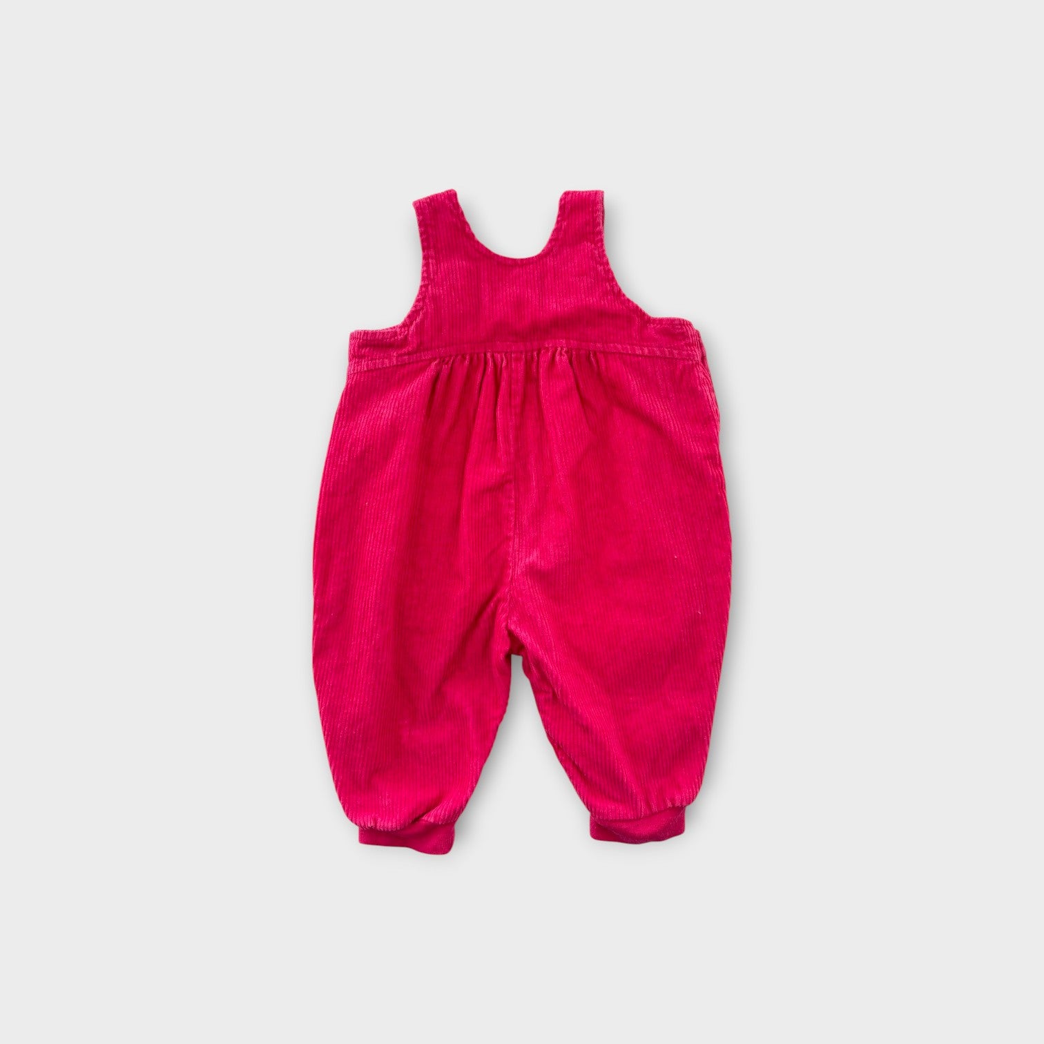 Vintage Pink Corduroy Overalls, Size 00