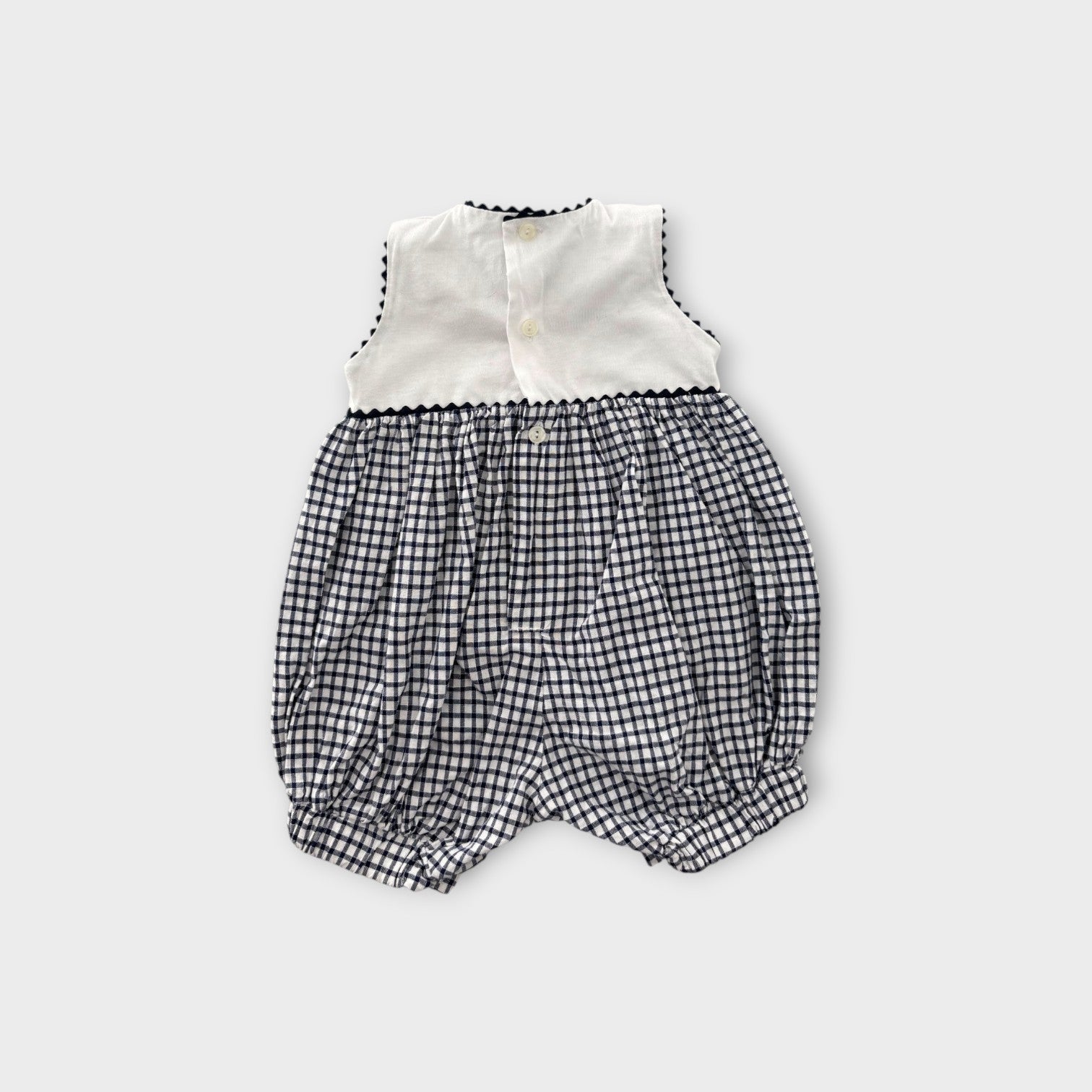 Vintage Check Romper, Size 00