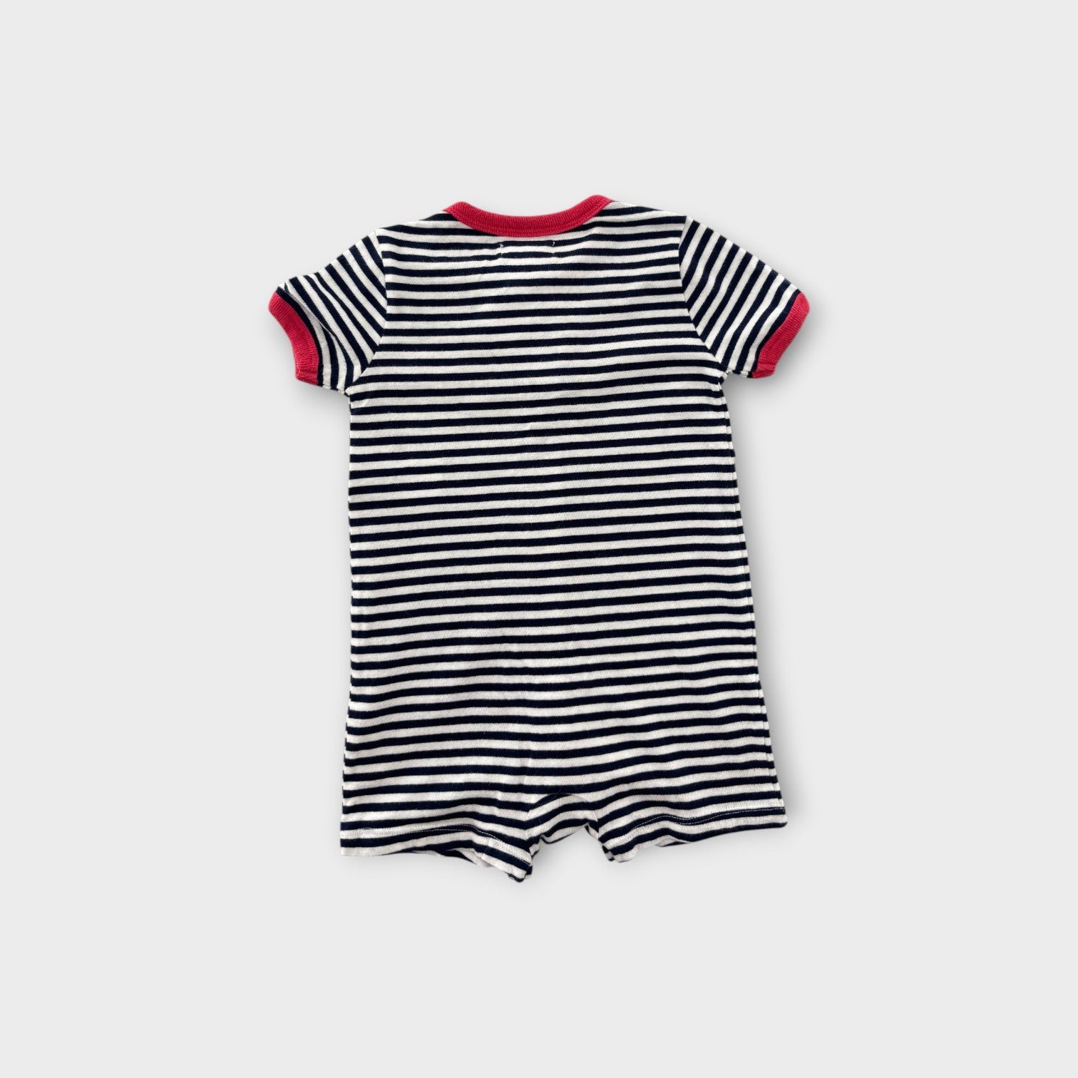 RL Stripe Romper, Size 00-0