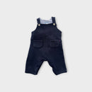 Jacadi Paris Navy Cotton Overalls, Size 00