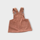 Pink Denim Pinafore Dress, Size 00