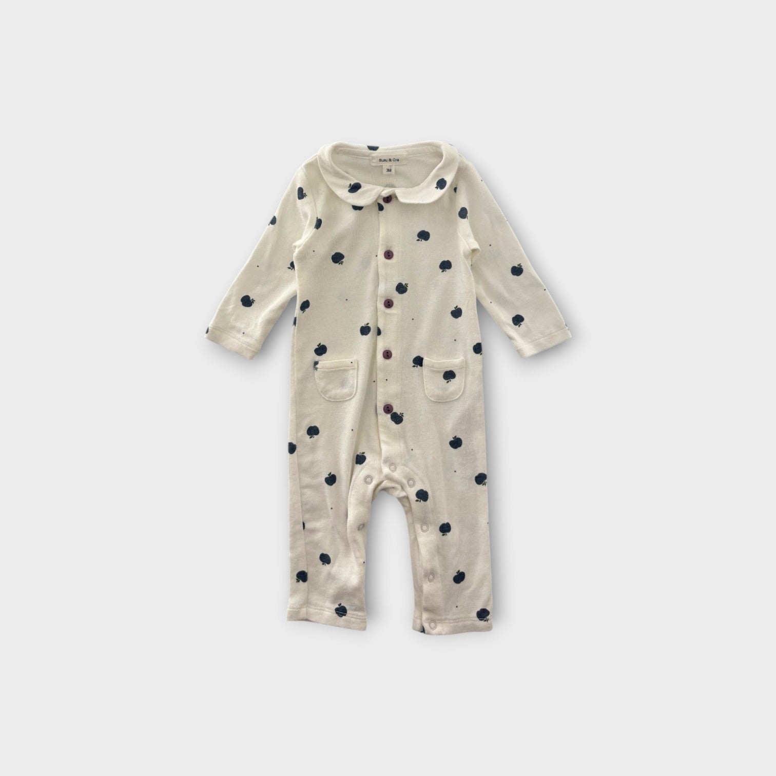 Susu & Cru Apple Onesie, Size 000