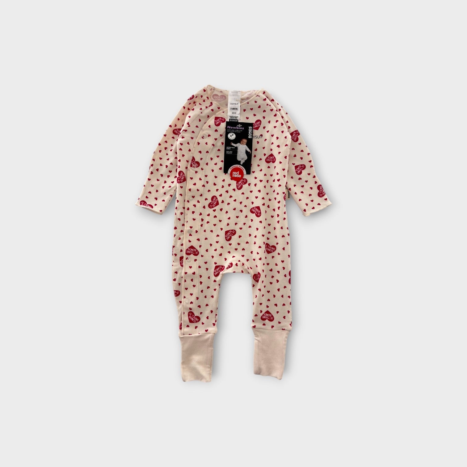 Bonds Heart Print Cozysuit, Size 00