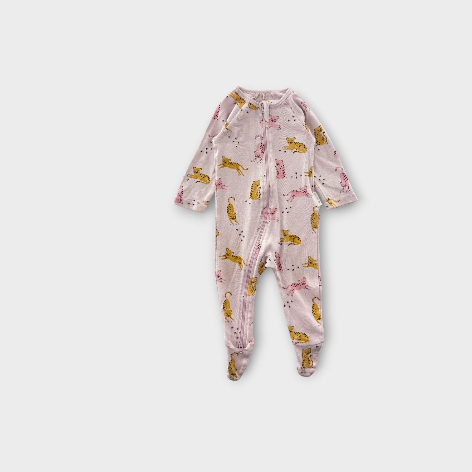 Purebaby Leopard Onesie, Size 00