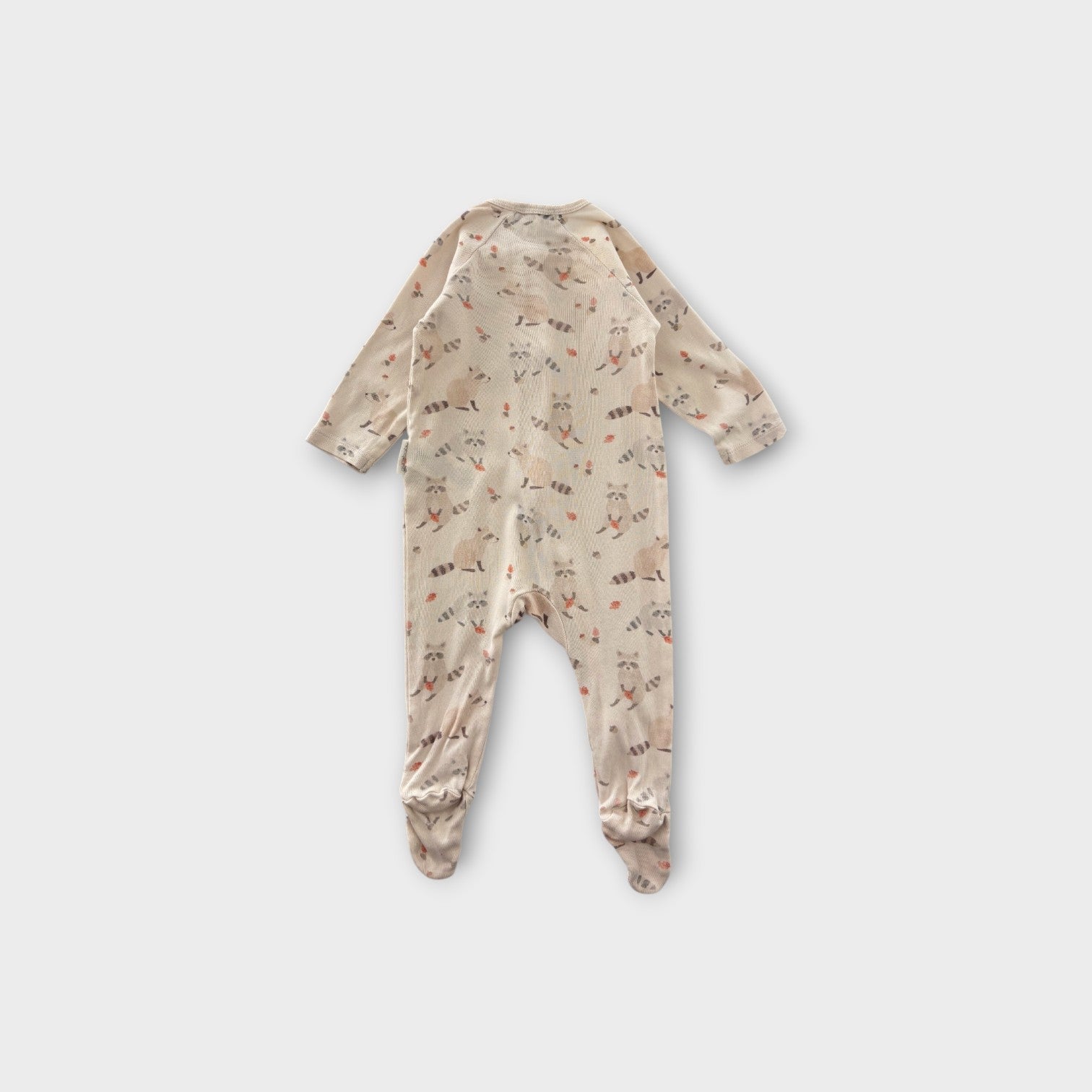 Purebaby Raccon Onesie, Size 00