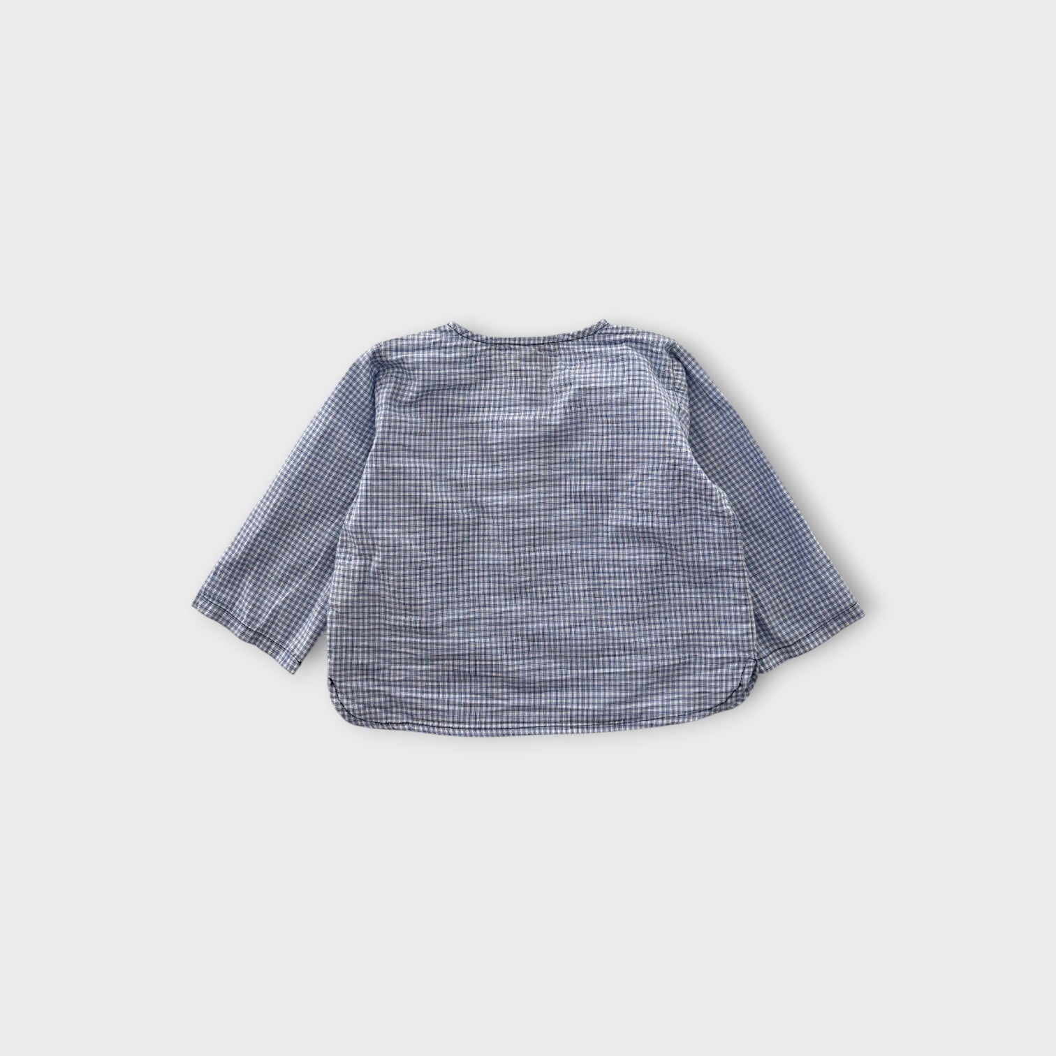 Caramel Blue Check Top, Size 00