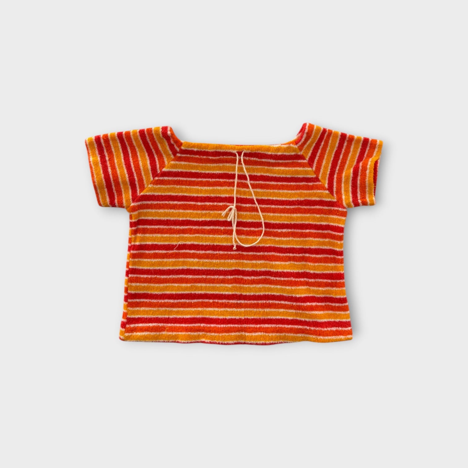 Vintage Striped Terry Top, Size 0