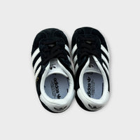 Adidas Black Gazelle Sneakers, Size EU 19