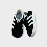 Adidas Black Gazelle Sneakers, Size EU 19
