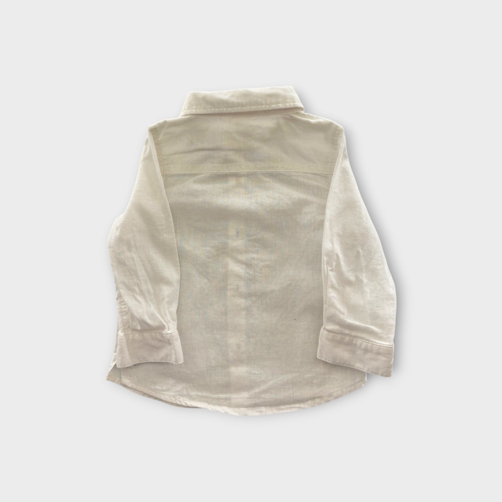 Seed Heritage White Linen Shirt, Size 0