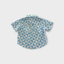 Blue Triangle Check Shirt, Size 0