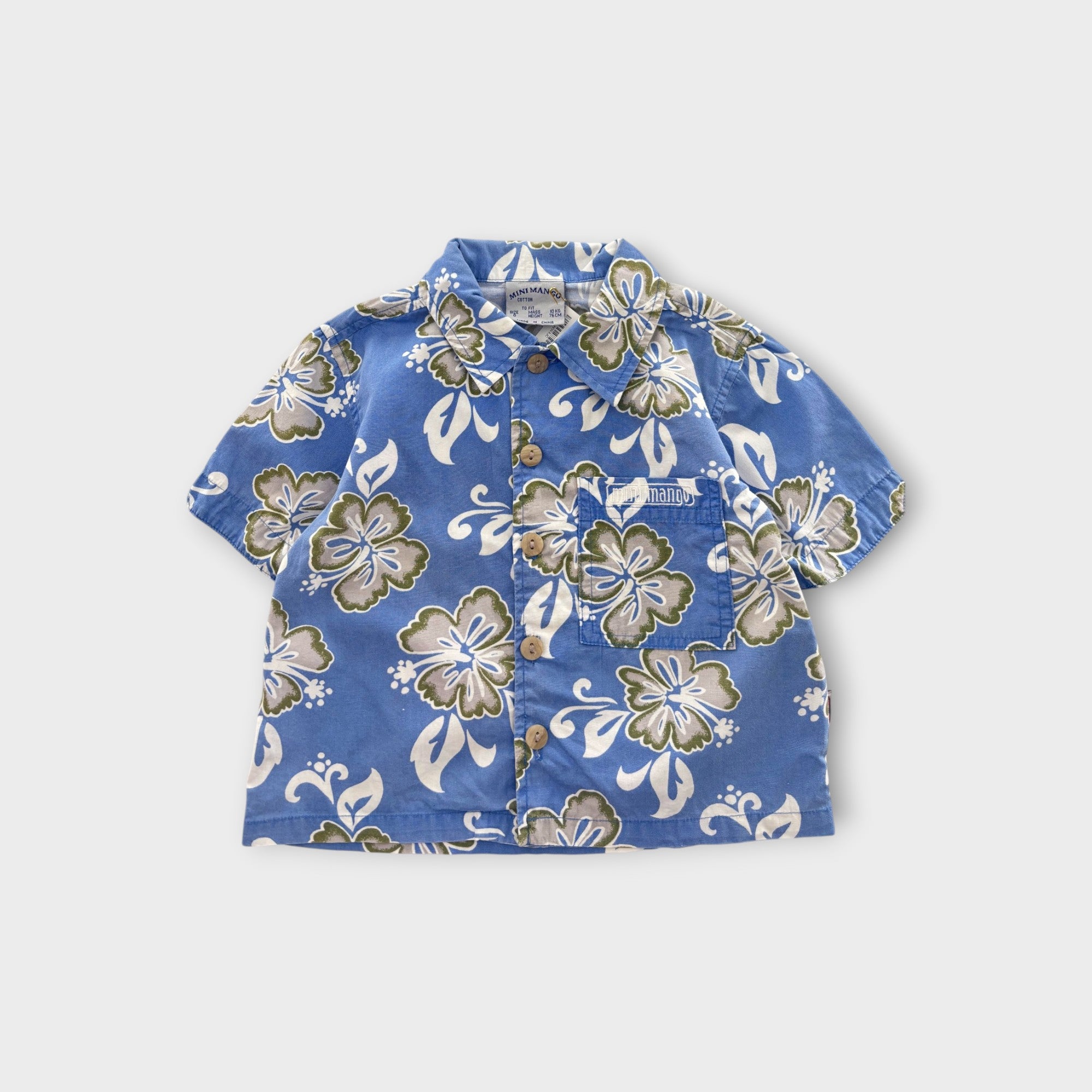 Vintage Hawaiian Shirt, Size 0