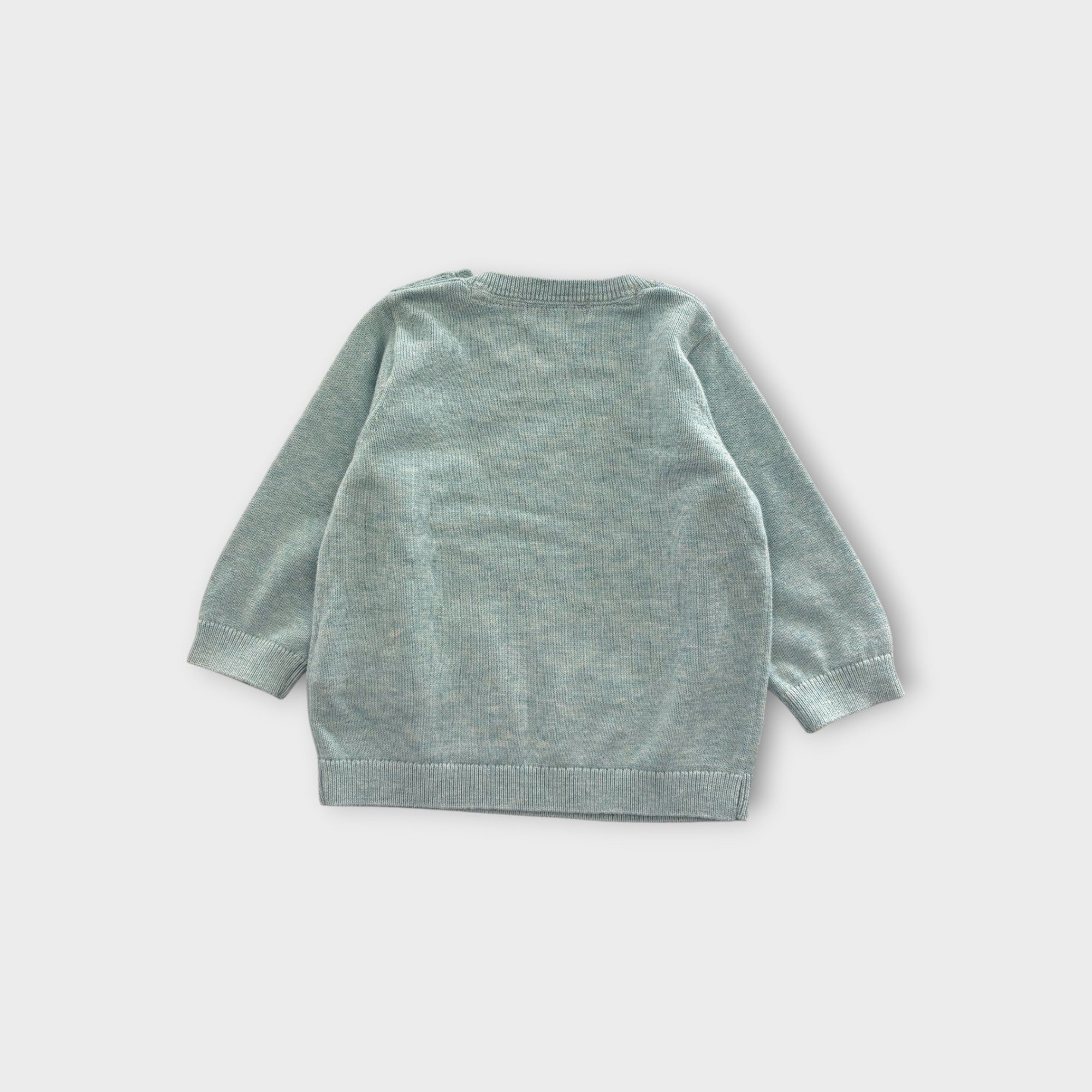 Purebaby Dogs & Trees Knit Sweater, Size 00