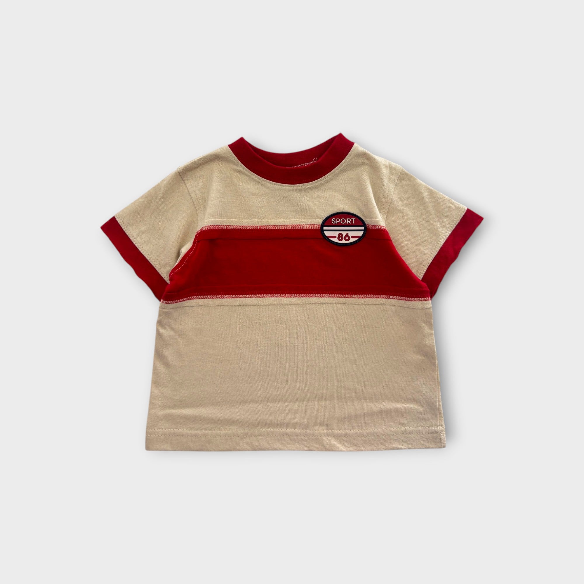 Vintage Red Stripe Ringer T-Shirt, Size 0