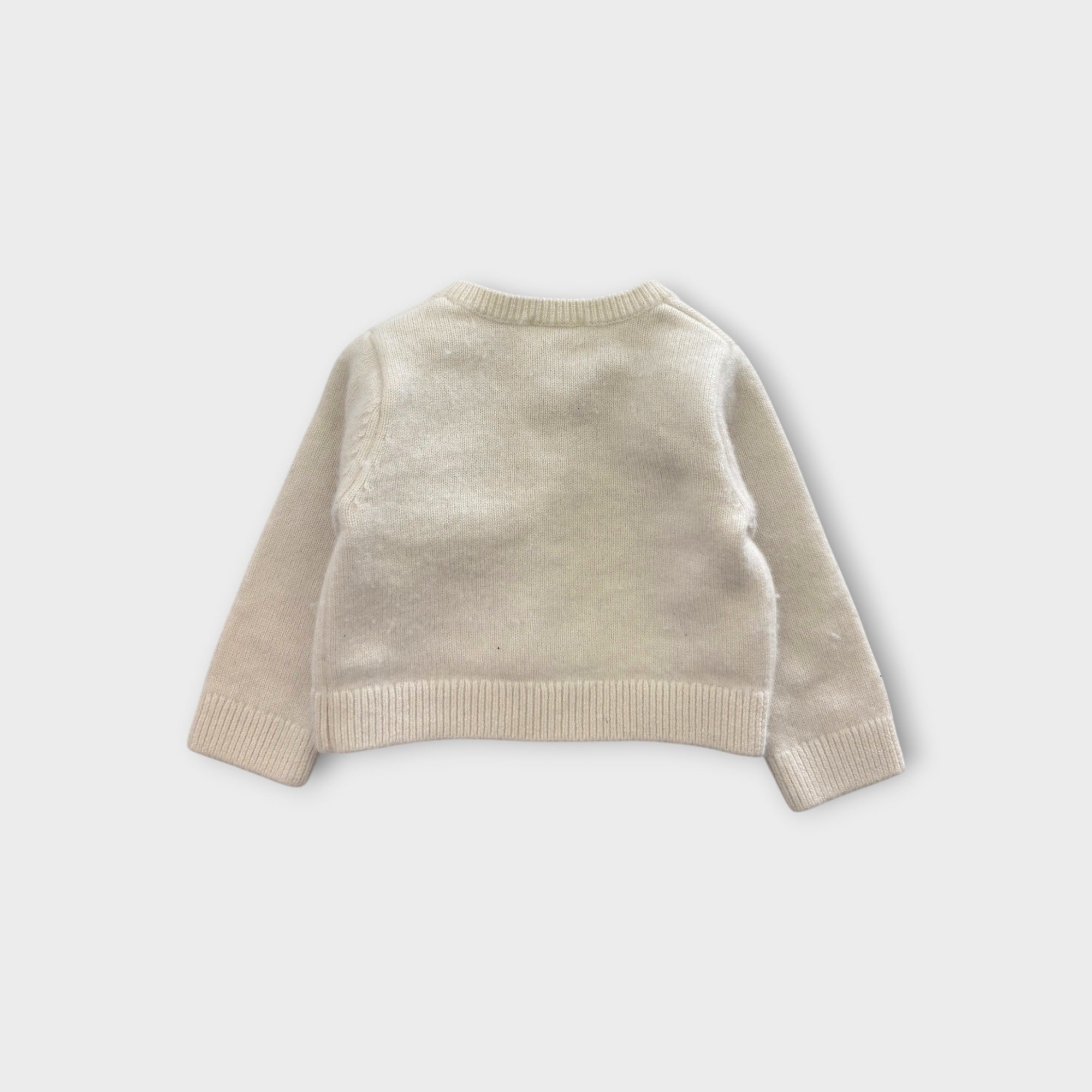 Jacadi White Cardigan, Size 0