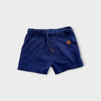 Purebaby Blue Cotton Shorts, Size 0