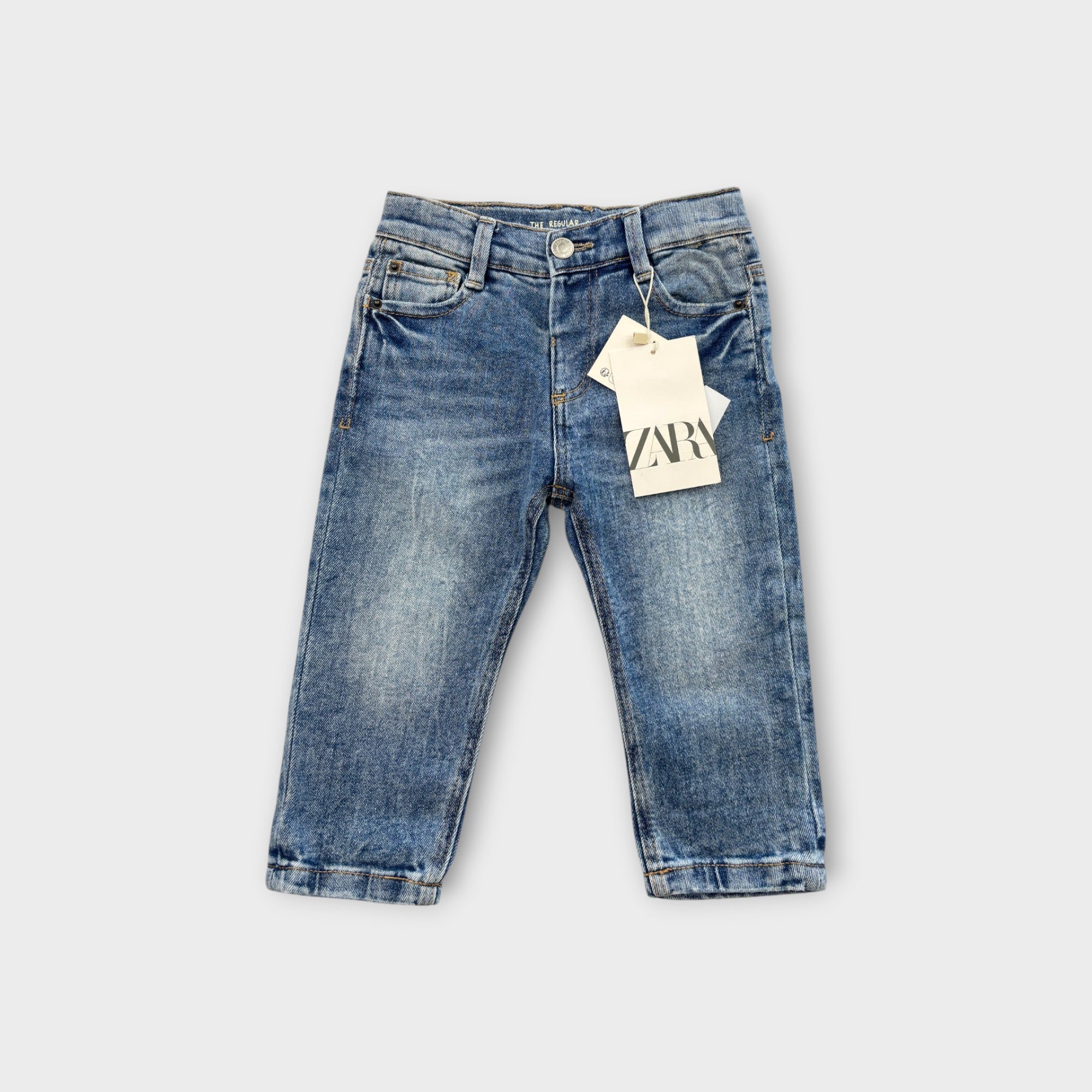 Zara Denim Straight Leg Jeans, Size 0