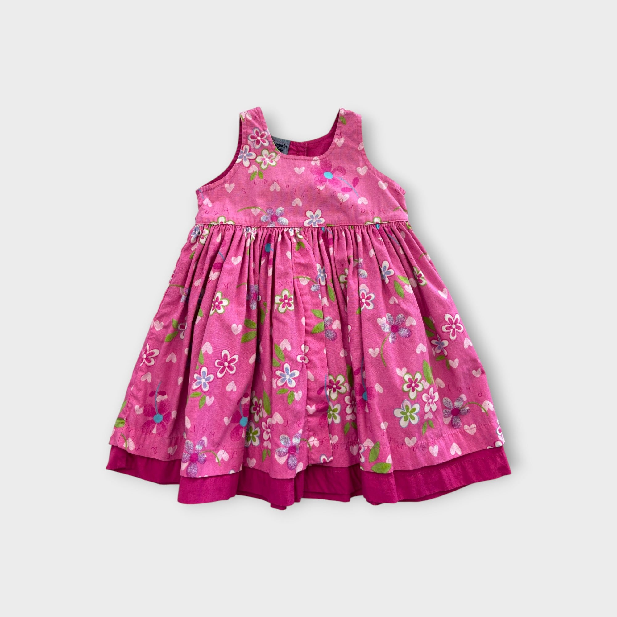 Vintage Pumpkin Patch Floral Dress, Size 0