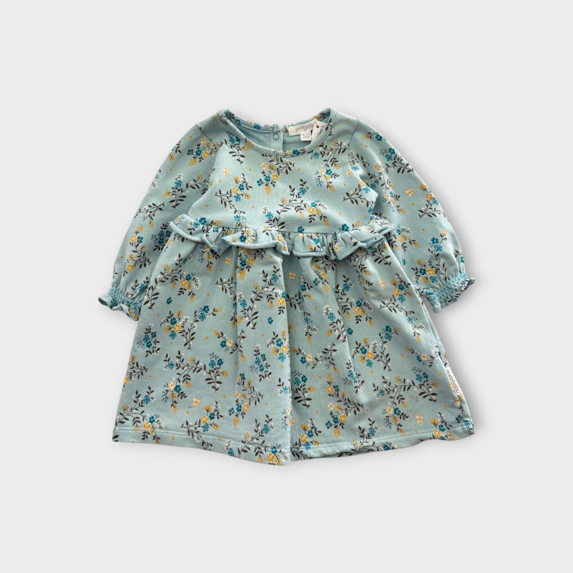 Purebaby Floral Dress, Size 0