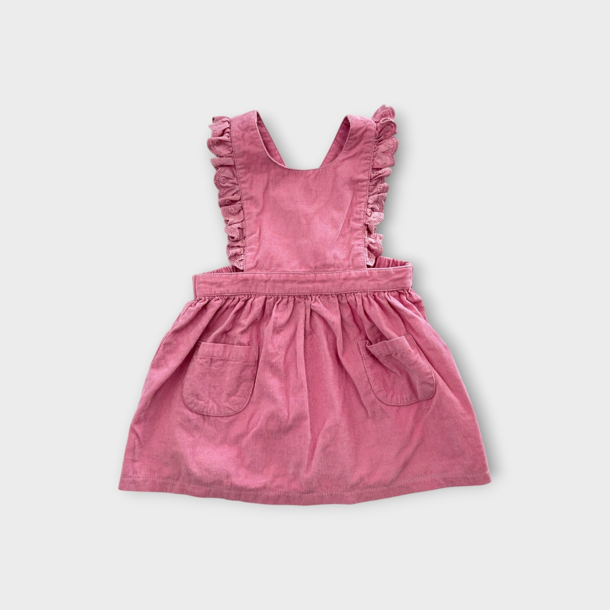 Purebaby Pink Pinafore Dress, Size 0