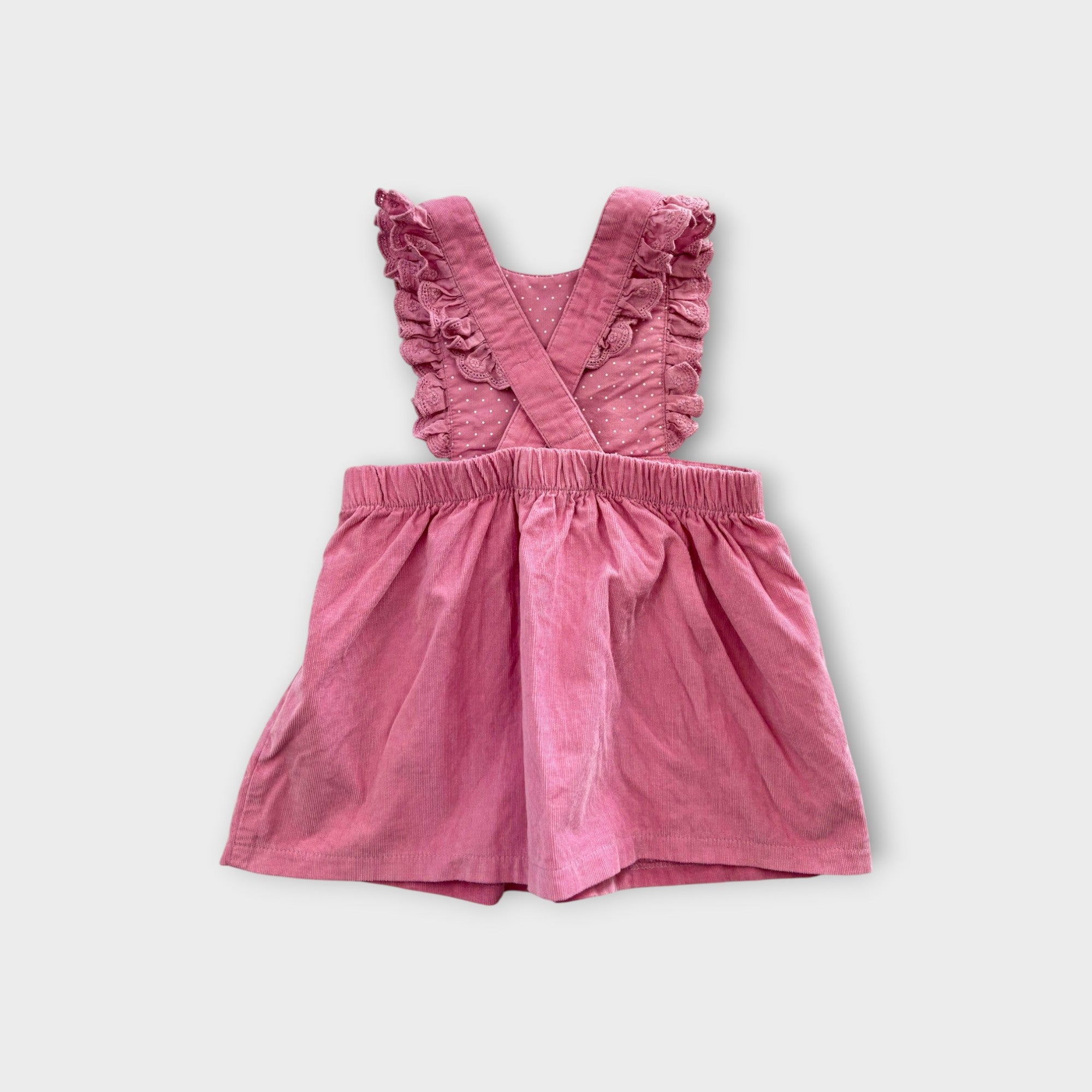 Purebaby Pink Pinafore Dress, Size 0